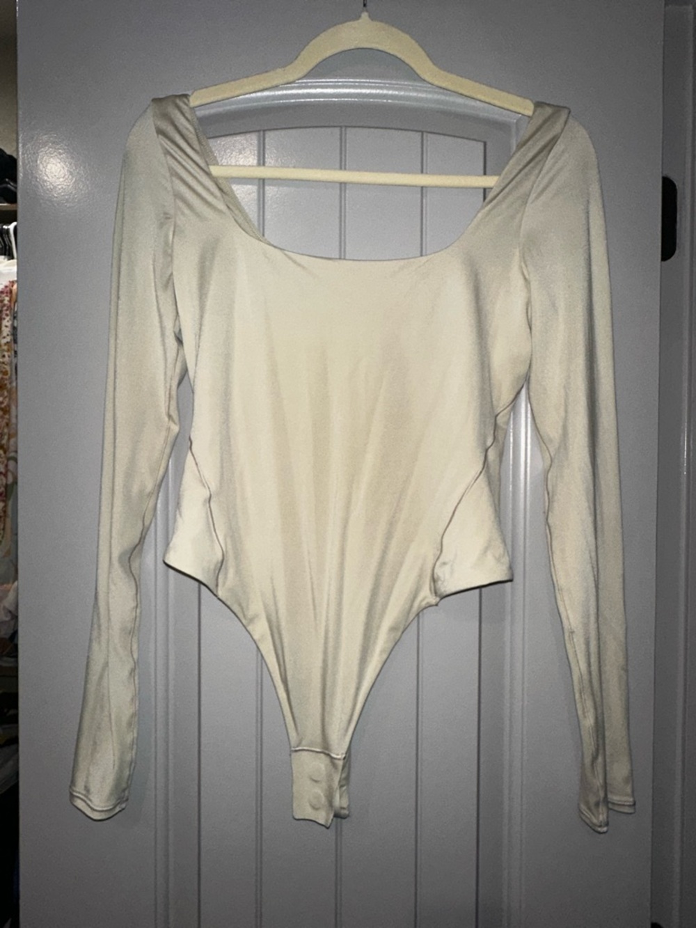 Lululemon Wundermost Long Sleeve Square Neck Bodysuit
